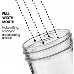 Ball Regular Mouth Mason Jar 8oz [6er Set] Einmachgläser mit luftdichten Deckeln und Bändern – zum Einkochen Gären Einlegen Glasbehälter mikrowellen- spülmaschinenfest Sewanta-Glasöffner