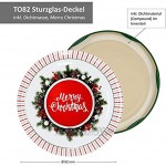MamboCat 50er Sturzglas-Set 435 ml | Einmachgläser + Twist-Off-Deckel to 82 Weihnachtsedition + GRATIS Rezeptheft | einkochen & konservieren | Vorratsgläser | Merry Christmas