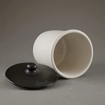 Pfeiffer-Gerhards Rumtopf Keramik Elfe Nero | Moderner Rumtopf 3 Liter Volumen | Keramiktopf 19 x 19 x 23cm