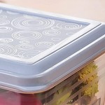 Huajin Küchenutensilien Frische Aufbewahrungsbox Getreide und Getreide-Lagergemüse Gefrierfach Fach-Art Küchenutensilien bequemer Plastikmulti Covered Transparent Seal Feuchtigkeitsbeständig Haushalt
