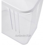 keeeper Schüttdose für Trockenvorräte Stufenlos verstellbarer Dosierdeckel BPA-freier Kunststoff 1,5 l 11,5 x 7 x 21 cm Paola Weiß