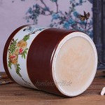 Müslidosen Keramik Reiszylinder Reisaufbewahrungsfaß Getreidespender Kimchi Zylinder Getreidebehälter Color : Brown Size : 23x23x30cm
