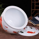 Müslidosen Reis Eimer Mit Deckel Küchen-Lagertank Getreidebehälter Keramiktopf Keramik Reiszylinder Mehlbehälter Color : Weiß Size : 25x25x22cm