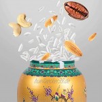 Müslidosen Reis Eimer Reisflaschen Aus KeramikKüchenspeicher Keramische Gläser Getreidelagerbehälter Mehlbehälter Color : Yellow Size : 30x30x43cm