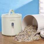 Müslidosen Reis Fässer Haushalt Verschlossenen Dosen Feuchtigkeitsdichten Reis Zylinder Mehl Container Pet Food Storage Eimer Getreidebehälter Color : Green Size : 27x27x29cm
