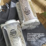 Vorratsdosen Luftdicht mit Deckel Cornflakes Aufbewahrungsbox Küche Müslidosen Kunststoff BPA-frei Auslaufsichere Kunststoff-Getreidespenderbehälter für Mehl Zucker Reis 3L 4-Gitter 4 Farben