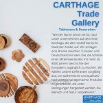 Carthage Trade Gallery Vorratsdosen in 2er Set Aus emailliertem Steinzeug mit Olivenholzdeckel 60 cl Handmade from Tunisia with Love Weiß matt