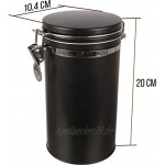 Dosenritter | Kaffeedose Vorratsdose mit Bügelverschluss und Silikondichtung luftdicht aus Metall für 500g Kaffeepulver | 20 x 10.4cm H,ø | auch ideal als Mehl- oder Reisdose