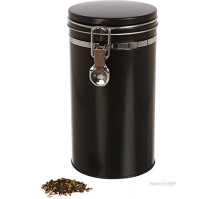 Dosenritter | Kaffeedose Vorratsdose mit Bügelverschluss und Silikondichtung luftdicht aus Metall für 500g Kaffeepulver | 20 x 10.4cm H,ø | auch ideal als Mehl- oder Reisdose