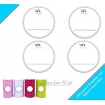 Perfekto24 Teedosen 4er Set in den Farben Pink-Grün-Rosa-Weiß inklusive 4 Etiketten Vorratsdosen für losen Tee 100g – Tee Aufbewahrung mit Aromadeckel luftdicht BPA frei