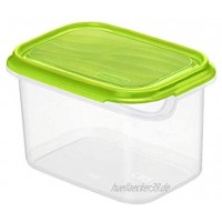 Rotho Rondo Frischhaltedose 1 l Kunststoff BPA-frei grün transparent 1 Liter 16 x 12 x 9,5 cm