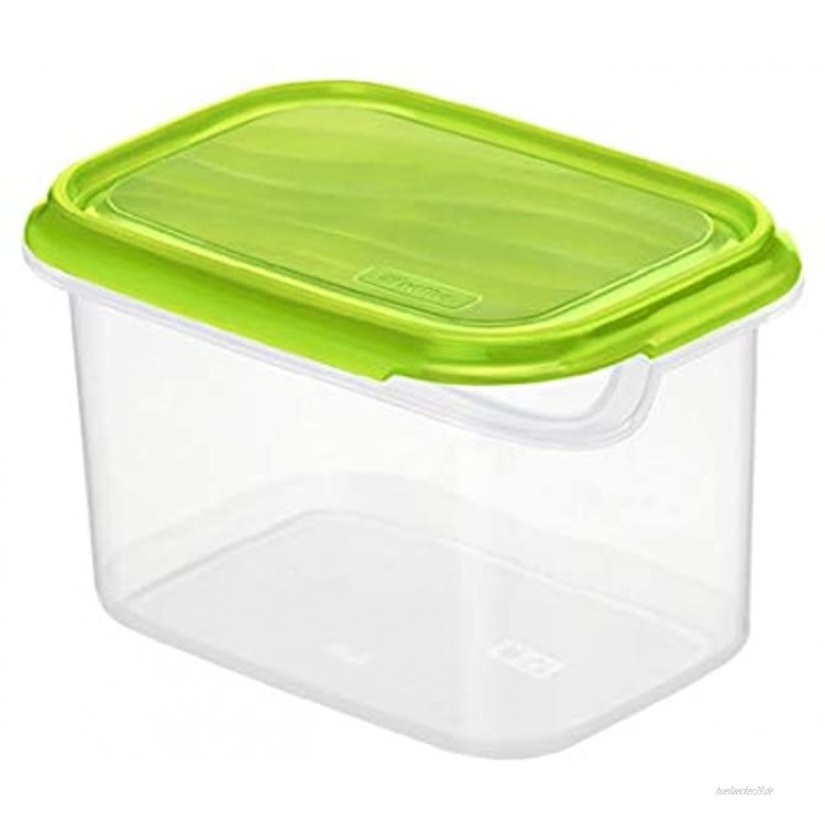 Rotho Rondo Frischhaltedose 1 l Kunststoff BPA-frei grün transparent 1 Liter 16 x 12 x 9,5 cm
