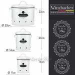 Winzbacher® Vorratsbehälter [3er Set] für Kartoffel Zwiebel & Knoblauch | 360° Luftzirkulation | Aufbewahrungsbox Vorratsdosen Aufbewahrung Küche | Rostfrei | für maximale Haltbarkeit