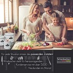 Winzbacher® Vorratsbehälter [3er Set] für Kartoffel Zwiebel & Knoblauch | 360° Luftzirkulation | Aufbewahrungsbox Vorratsdosen Aufbewahrung Küche | Rostfrei | für maximale Haltbarkeit