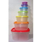 14tlg. Vorratsdosen Set Frischhaltedosen Aufbewahrung Box Dose mit Deckel Kunststoff