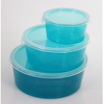 3er Set Curver Deco Chef Vorratsdose Frischhaltedose Aufbewahrung 0,5 1,2,2,0L BPA-Frei -30-100°C Blau