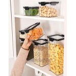 Aitsite Vorratsdosen Set Frischhaltedosen mit luftdichtem Deckel BPA Frei Vorratsbehälter Müsli Schüttdose mit 16 Etiketten für Getreide Mehl