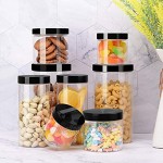Aoligei 8er Vorratsdosen Set Vorratsdosen Küche Aufbewahrungsbox Küche mit Luftdichtem Deckel Frischhaltedosen aus Kunststoff BPA frei Vorratsdosen mit Etiketten und Marker
