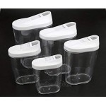 Czemo Schüttdosen Vorratsdosen 5er-Set BPA-Frei Frischhaltedosen Streudosen Vorratsbehälter für Müsli Cornflakes