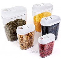 Czemo Schüttdosen Vorratsdosen 5er-Set BPA-Frei Frischhaltedosen Streudosen Vorratsbehälter für Müsli Cornflakes