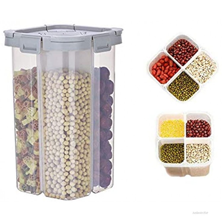 HARLIANGXY Vorratsdosen für Lebensmittel Vorratsbehälter mit luftdichtem Deckel Frischhaltedosen aus langlebigem Kunststoff BPA-frei um Lebensmittel frisch zu halten 2300ml