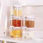 iwobi 5 Stück Vorratsdosen Set Frischhaltedosen mit Deckel BPA frei Kunststoff Vorratsdosen für Getreide Mehl