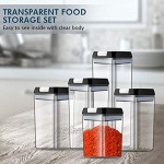 Vorratsdosen Frischhaltedosen für Lebensmittel 7 teilige Set Vorratsbehälter mit luftdichtem Deckel Frischhaltedosen aus langlebigem Kunststoff BPA-frei