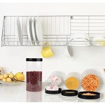 Xingsky Vorratsdosen Set Vorratsdosen Küche Aufbewahrungsbox Küche mit Luftdichtem Deckel Frischhaltedosen aus Kunststoff BPA frei Vorratsdosen mit Etiketten und Marker 3 Set 1000ml & 3 Set 500ml