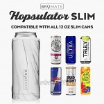 BrüMate Hopsulator Slim doppelwandig Edelstahl Isolierte Dosenkühler für 12 Oz Slim Dosen Carrara