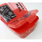 Spiderman Brotdose mit 3 Fächern Kids Lunchbox,Bento Brotbox für Kinder ideal für Schule Kindergarten oder Freizeit