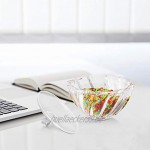 ComSaf Bonboniere mit Deckel Ф19cm Zuckerdose aus Glas Groß Lebensmittelechter Glasbehälter für Snacks
