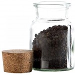 MamboCat 12er Set Gewürzgläser | Füllmenge 150 ml | Wiederverwendbare Glasdose + Korkverschluss | hochwertiges rundes Glas | Aufbewahrung von Tee Kräutern Gewürzen