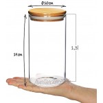 Robin Goods® 3x Vorratsdosen mit Deckel luftdichter Mehrweg-Glasbehälter aus Borosilikatglas Vorratsgläser 1,3 Liter