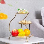 Gewürzgläser,Dreischichtige Glasfruchtschale Dessertständer Kreative Moderne Wohnzimmer-Tischdekoration Obstteller