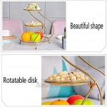 Gewürzgläser,Dreischichtige Glasfruchtschale Dessertständer Kreative Moderne Wohnzimmer-Tischdekoration Obstteller