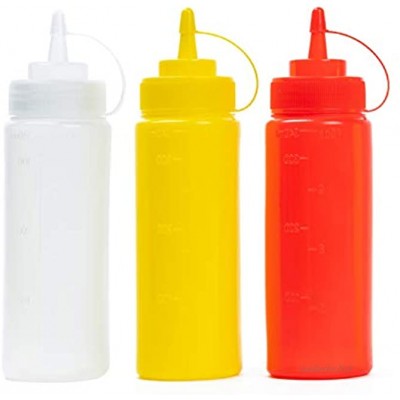 matana 6 Stück Soßenspender Squeeze Flasche BPA-frei 340 ml