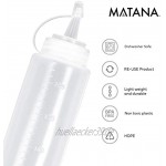 matana 8 Stück Soßenspender Squeeze Flasche BPA-frei 240ml
