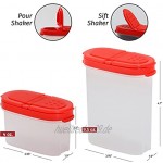 Signoraware Premium Gewürzboxen Aufbewahrungsboxen für Gewürze in groß und klein mit praktischen Streuer aus BPA-Freiem Plastik luftdichtes Vorratsdosen Set für die Küche 8er Pack