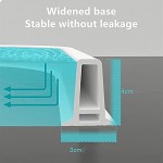 Shower Barrier Badezimmer Wasser Stopper Trockene Und Nasse Trennung Duschbarriere Zusammenklappbare Bodenschwelle Wasserdamm Küche Halteband-Schwarz 150Cm