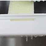 Waschbecken Rack Halter Teleskop-Siebs Korb Schwammhalter erweiterbarer Speicherorganisator für Küchenweiß Waschbecken Rackhalter