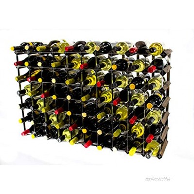 Cranville wine racks Klassisch 70 Flasche Eiche dunkel gebeiztem Holz und verzinktem Metall Weinregal fertig montiert