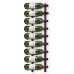 Final Touch 18 Bottle Wine Rack Weinflaschen-Wandhalter 18 Flaschen an der Wand befestigter Weinregal Schwarz Metall Ausstellungsstand-Halter