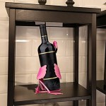 LSONE Flamingo Weinflaschenhalter Getränkeflaschehalter Metall Skulptur Weinhalter Home Crafts Dekoration