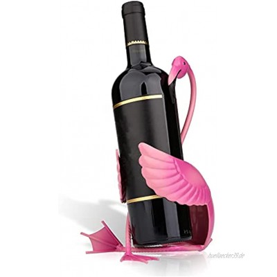 LSONE Flamingo Weinflaschenhalter Getränkeflaschehalter Metall Skulptur Weinhalter Home Crafts Dekoration