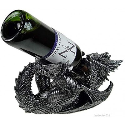 Nemesis Now Guzzlers Drachen-Weinflaschenhalter 32 cm Schwarz