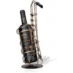 Tooarts Saxophon Weinflaschenhalter Getränkeflaschehalter Metall-Skulptur