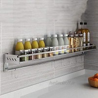 Küchenregal Wand-Gewürzregal aus Edelstahl 304 Home Multifunktions-Platzhalter Sparen Sie Platz und Laden Sie Farbe : B größe : 50cm