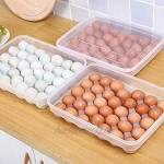 Eier-Aufbewahrung Eierbehälter für Kühlschrank Kühlschrank Organisation Aufbewahrungsbehälter transparente Box 34 Fächer 1 Stück