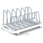 Everie GS02-Y Topfdeckel-Organizer Halter Rack kompatibel mit Töpfen Pfannen Topfdeckeln Kuchenformen Schneidebrettern