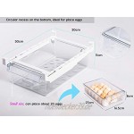 HapiLeap Kühlschrank-Organizer Schubladenorganizer Einzigartiges Design Pull Out Behälter für Kühlschrank Aufbewahrungsbox Haus Organizer 2 Pack